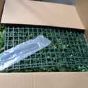 Artificial Grass Wall Panels, 20"x20" 6pcs Greenery Backdrop with Mint Plant Leaves, UV-Anti Fake Greenery Plant Boxwood Panels for Privacy Fence Screen, Outdoor Green Wall Decor for Patio Garden