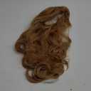 Rugelyss Long Wavy Strawberry Blonde Wigs for Women Soft Synthetic Wig with Straight Bangs for Girls Halloween Cosplay or Costume