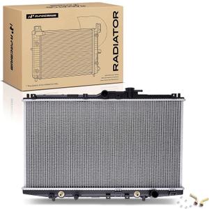 A-Premium Engine Coolant Radiator Assembly with Transmission Oil Cooler Compatible with Honda Accord 1998 1999 2000 2001 2002 L4 2.3L, Replace# 19010PAAA03, 19010PAAA51, 19010PAAA53