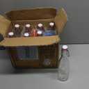 8 Set 16 OZ Swing Top Glass Bottles - Flip Top Beer Brewing Bottles with Stopper for Fermentation, Kombucha, Mead Kefir, Vanilla Extract, Juice, Tea, Wine, Soda - Airtight Cap Lids, Bonus 2 Pourers