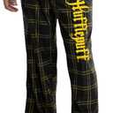 Harry Potter Men's House Crest Plaid Lounge Pajama Pants - All 4 Houses Gryffindor, Ravenclaw, Slytherin, Hufflepuff (XL)