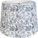 TOOTOO STAR Printed Drum Lamp shades, 12"x14"x9.5" Medium pleated