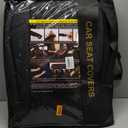 F150 Front Seat Covers Faux Leather, fit for 2015-2026 F150 SuperCrew SuperCab Regular Cab 2017-2026 F250 F350 F450 Super Duty Crew Cab SuperCab Regular Cab(Front Pair, Black 2 pcs)