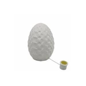 HH 7IN LED CERAMIC EGG WHITE