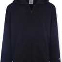 Champion Boys Zip Front Fleece Hoodie Sweatshirt for Kids (Black)