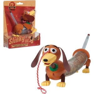 Retro 4.35-inch Slinky Dog Jr, the Original Classic Walking Spring Toy, Vintage, Fidget Toy, Kids Toys for Ages 18 Month by Just Play