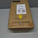 Anti-Static Espresso Grinder with Self-Cleaning Burr, 48 Precise Settings, Coffee Grinder for Home Use, Coffee Bean Grinder with Storage Box & Dosing Cup, Less Mess, More Flavor,Black