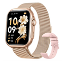 Smart Watch for Android/iPhone, 5ATM Fitness Watches for Women with 110+ Sports Modes, Bluetooth Calls/Messages/App Notifications, Health Monitor Blood Pressure/Heart Rate/SpO2/Sleep, Gifts for Women