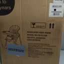 Folding High Chair for Baby, Adjustable Height, 5 Reclining Positions and Removable Tray - Children's High Chair for Up to 36 Months, 5 Point Harness, Easy to Clean, Champagne
