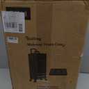 AROUS 5 in 1 Rolling Makeup Train Case Cosmetology Case on Wheels Large Cosmetic Organizer Travel Cart for Hairstylist Artist Nail Beauty Salon Barber,Pink