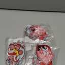 HEYTRCO 9PCS Clown Costume Iron on Patches Set, Funny Red Mardi Gras Carnival Heart Drum Embroidered Repair Patches for Clothes, Applique for Hats, Jeans, Jackets, Bags, Backpacks, Shoes (Mardi Gras),Set of 3