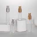 20 Pack Set 10ML Protable Refill Bulk Atomizer Spray Travel Perfume Bottle Hydrating Empty Bottle (Gold Caps)