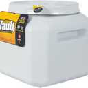 Vittles Vault Traditional Pet Food Storage Container For Dog Kibbles/Bird Seed/Oatmeal/Rice/Flour/Cereal, BPA Free Plastic, Sealed Airtight For Cat Food, Up To 30 lb, Made in USA, With Scoop, Gray, 30 Pounds