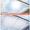 Zanch Upgraded Tesla Model Y Juniper Sunshade Roof [Snap-On, Damage-Free Install] Heat Insulation Custom Fit Glass Roof Sun Shade for Model Y Juniper Accessories 2025-2026, Gray