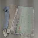 Organic Burp Cloths Baby Boy, Girl - 6-Pack Large 100% Cotton Burping Cloths for Babies, Spit Up Rags, Super Absorbent, Ultra Soft Newborn Rag, Gender Neutral, Machine Washable, Durable (Vessels)