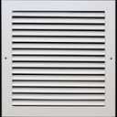 12"W X 12"H [Duct Opening] Aluminum Return Grille - Easy Air Flow - Linear Bar Grilles [Outer Dimensions: 13.875 X 13.875]