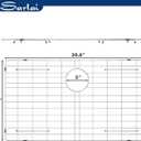 Sarlai Bottom Grid, Grate Rack for Kitchen Sink 30-3/5 x 17-2/5, Rear Drain