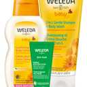 Weleda Baby Calendula 2-in-1 Shampoo, Body Wash, Comforting Lotion & Skin Food - 3-Piece Set - 6.8 Fluid Ounces Each, Vegan, Animal Derived Materials Free, Not Tested On Animals, Unisex