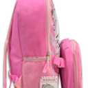 Fast Forward Kid's Licensed 15" Pink Backpack With Lunch Box Combo Set - Agre: 3+ (Hello Kitty)