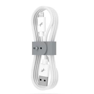 Flexible USB-A to Lightning Cable by PowerKnit (4ft, White)