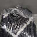 SAFAVIEH Tahoe Shag Collection Accent Rug - 4' x 6', Black & White, Trellis Design, Non-Shedding & Easy Care, 1.2-inch Thick Ideal for High Traffic Areas in Entryway, Living Room, Bedroom (THO676Z)