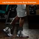 Andibro 2 Pack Ankle Straps for Cable Machine, Glute Kickback Leg Extension D-Ring Ankle Cuffs Attachment for Lower Body Workouts Men Women