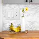 Lutron Claro Black Light Switch Cover Plate, 3-Gang Screwless Wall Plate for Rocker Light Switches, Outlet Cover, Gloss CW-3-BL (1 Pack)