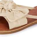 FISACE Womens Slip On Flip Flops Ring Toe Strappy Summer Gladiator Flat Sandals 8