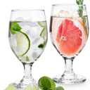 Bekith 12 Pack Goblet Party Glasses, 13-Ounce Classic Beverage Glass Juice Glasses, Clear