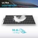 Renogy Solar Panels 200 Watt 12V, Flexible Solar Panel 200W 22% High-Efficiency, 240 Ultra Lightweight Solar Panels for Marine RV Cabin Van Car Boat Camping Curve Surfaces