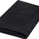 Utopia Bedding Flat Sheet - 1 Pack (Queen, Black) - Soft Brushed Microfiber Fabric - Shrinkage & Fade Resistant Top Sheet - Easy Care Bed Sheet