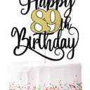 happy 89th birthday cake topper,89 birthday party cake decorations