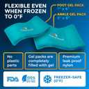 PhysioNatural Foot & Ankle Ice Wrap with 2 Cold Gel Packs  Great for Sprained Ankle, Achilles Tendon Injuries, Plantar Fasciitis, Bursitis & Sore Feet  Cold Therapy Pain Relief (XS-XL)