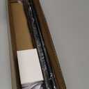 Curtain Rods No Drilling for Windows 30 to 60 Inches,5/8 Inch Diameter No Drill Small Curtain Rod Set with 3M Adhesive Brackets, Black