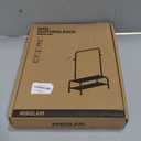 mirolam Kids Clothing Rack - Dress Up Storage - Dress Up Rack for Little Girls - Small Kids Costume Wardrobe with 2 Fabric Shelves - Princess Room Bedroom Decor (Pink)