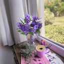 10Pcs Lilac Flowers Artificial Bouquet Fake Purple Flowers Faux Lilacs Mix Bush Artificial Purple Silk Flower Bulk Arrangements Summer for Table Centerpieces Home Kitchen Wedding Decorations