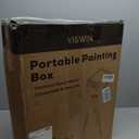 VISWIN Portable Plein Air Easel, Pochade Box with Aluminum Tripod & 2 Nylon Carry Bags, French Tabletop & Floor Easel Stand for Painting, Displaying Outdoor, Travel Easel for Artist, Adult, Beginner