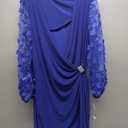 R&M Richards Women's Empress Embroidered Cocktail Dress (16)