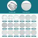 304 Stainless Steel Mesh Lab Sieve, 2800 Mesh(0.003mm) Aperture Test Sieve, 7.9Inch(20cm) Diameter Economy Standard Analysis Sample Test Sieves for Industrial Laboratory Homes