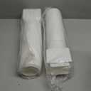 2 Pack Rain Gutter Downspout Extensions, Upgraded Flexible Drain Down Spout Extender for Rain Water Drainage, Each Extendable from 20" to 66", Combine to 10 ft with Connector(White)