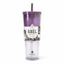 Manna™ Axel™ Plastic Tumbler & Straw Set - Purple
