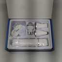 Dog Clippers Grooming Kit Hair Clipper-Low Noise Paw Trimmer- Rechargeable - Cordless Quiet Nail Grinder Shaver for Cats and Other Pets (Silver)