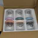 6 Pack Overnight Oats Jars with Lids & Spoons  16oz & 10oz Glass Mason Jars, Wide-Mouth Airtight Meal Prep Containers for Yogurt, Chia Pudding & Snacks