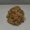 Rugelyss Vintage Short Blonde Beehive Wig with Bangs Curly Wavy Heat Resistant Synthetic Hair Wigs for Women fits 70s 80s Costume or Halloween and Party