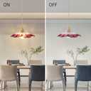 Pendant Lights Kitchen Island Glass Vintage Hanging Light Fixture Purple Flower Light E26 Gold Lights for Bedroom Kitchen Hallway Light Fixtures Bathroom Purple Sunflower Light 2 Pack