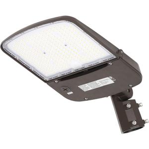 hykolity 150W/200W Switchable LED Parking Lot Light, 150LM/W 5000K LED Street Lighting with Photocell Sensor [400W-600W HPS Equiv.] 100-277V, Commercial Adjustable Slip Fitter Mount LED Shoebox Light