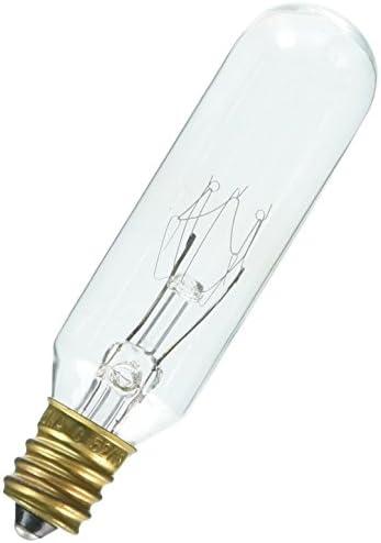 Westinghouse 0388200, 15 Watt, 130 Volt Clear Incand T6 Light Bulb, 1500 Hour 100 Lumen, 2 pack 