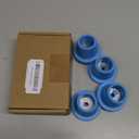 Replacement Feet for Shower Chair Bath Seat, Shower stools and Transfer Bench, Non-Skid Shower Bench and Tub Transfer Benches Rubber Suction Cup Feet, Metal Insert Reinforced (1-1/8" I.D, Blue)