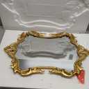 Gold Baroque French Vintage Wall Mirror- 17 * 26.5in Decorative Mirror for Bathroom, Bedroom, Living Room, Hallway