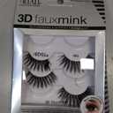 Ardell 3D Faux Mink Lashes 853 - Reusable Wispies Eyelashes with Invisiband for Seamless Volume, 4 Pairs